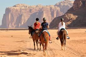Horse riding in Wadi Rum